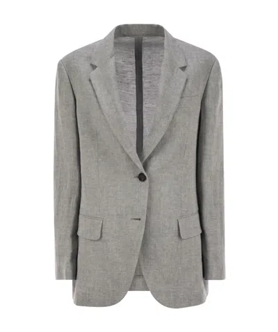 BRUNELLO CUCINELLI BRUNELLO CUCINELLI BEADED DETAILED JACKET