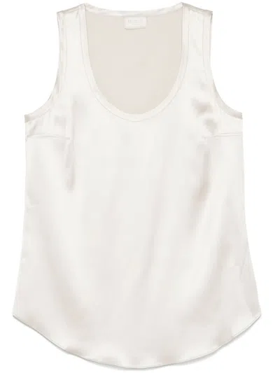 BRUNELLO CUCINELLI SATIN SLEEVELESS TOP
