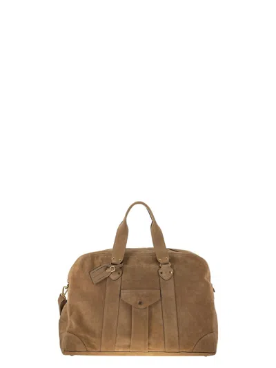 BRUNELLO CUCINELLI MEN'S BORSONE BISCOTTO