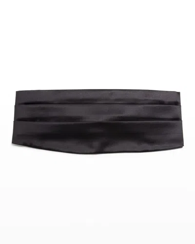 BRUNELLO CUCINELLI MEN'S PLEATED TUXEDO CUMMERBUND