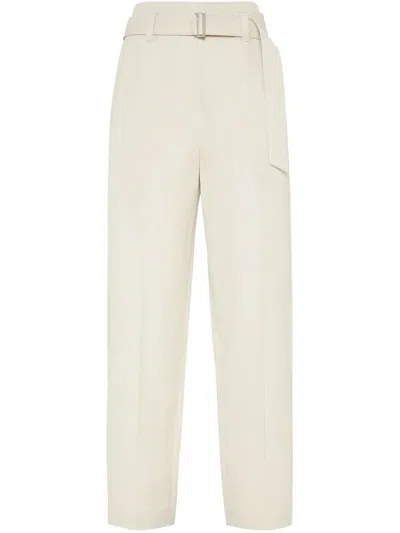 BRUNELLO CUCINELLI REGULAR BELT TROUSERS