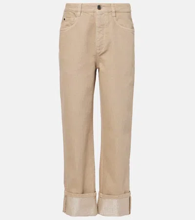 BRUNELLO CUCINELLI MID-RISE STRAIGHT JEANS