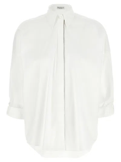 BRUNELLO CUCINELLI MONILE SHIRT SHIRT AND BLOUSE WHITE