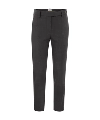 BRUNELLO CUCINELLI BRUNELLO CUCINELLI STRETCHED CIGARETTE TROUSERS
