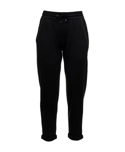 BRUNELLO CUCINELLI BRUNELLO CUCINELLI ELASTIC WAISTBAND DRAWSTRING JOGGERS