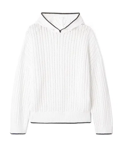 BRUNELLO CUCINELLI BRUNELLO CUCINELLI HOODED KNIT JUMPER