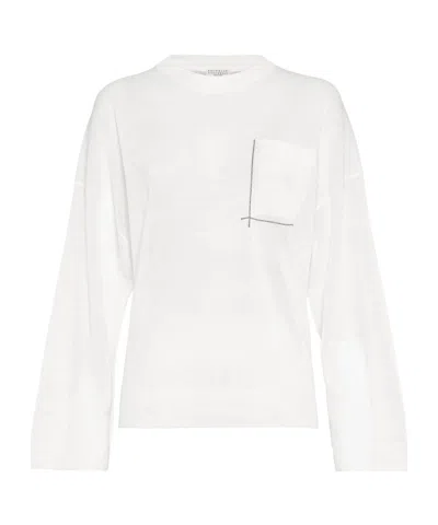 BRUNELLO CUCINELLI MONILI-EMBELLISHED SWEATER