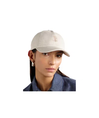 BRUNELLO CUCINELLI BRUNELLO CUCINELLI LOGO EMBROIDERED SPARKLING BASEBALL CAP