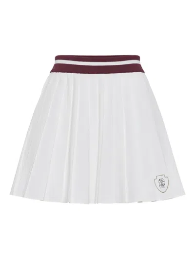 BRUNELLO CUCINELLI PLEATED MINI SKIRT