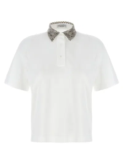 BRUNELLO CUCINELLI SEQUIN POLO SHIRT