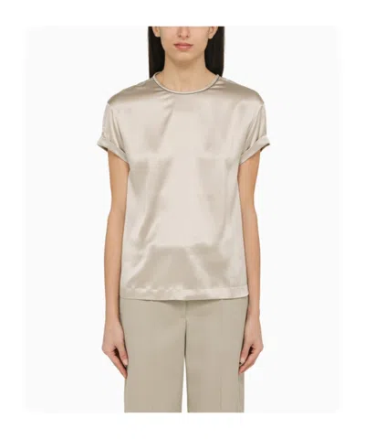 BRUNELLO CUCINELLI CONTRASTING-COLLAR T-SHIRT