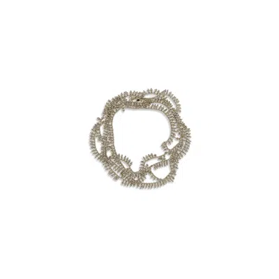 BRUNELLO CUCINELLI SILVER KNOTTED BRACELET