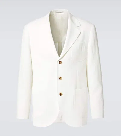 BRUNELLO CUCINELLI SINGLE-BREASTED LINEN BLAZER