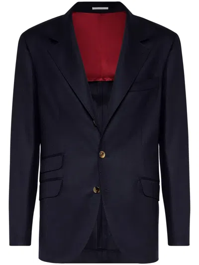 BRUNELLO CUCINELLI SINGLE-BREASTED WOOL BLAZER