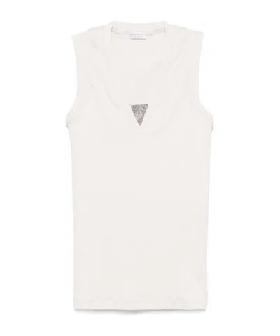 BRUNELLO CUCINELLI SLEEVELESS SHIRT