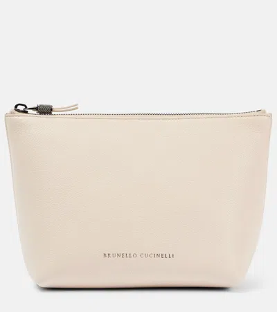 BRUNELLO CUCINELLI SMALL LEATHER CLUTCH