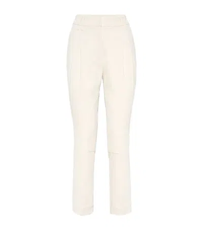 BRUNELLO CUCINELLI STRETCH-TWILL EQUESTRIAN TROUSERS