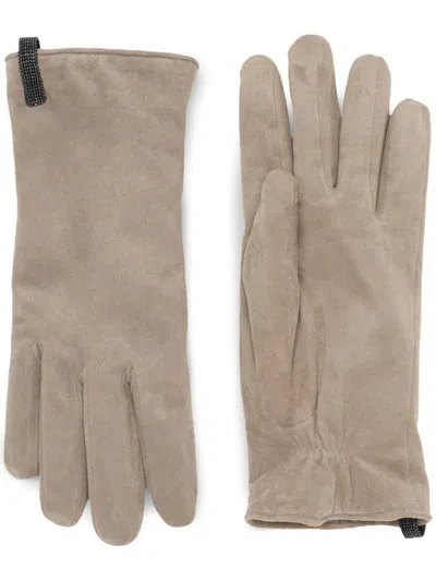 BRUNELLO CUCINELLI SUEDE GLOVES