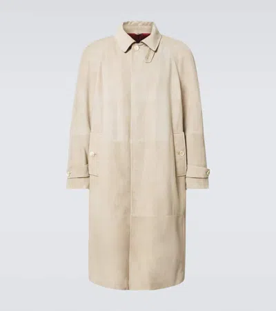 BRUNELLO CUCINELLI SUEDE OVERCOAT