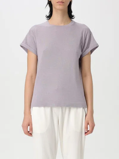 BRUNELLO CUCINELLI TOP BRUNELLO CUCINELLI WOMAN COLOR VIOLET