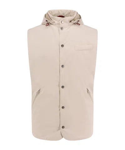 BRUNELLO CUCINELLI BRUNELLO CUCINELLI WATER-RESISTANT HOODED GILET