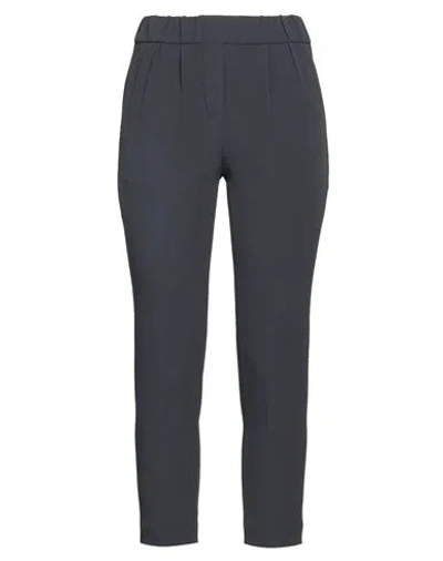 BRUNELLO CUCINELLI BRUNELLO CUCINELLI WOMAN PANTS LEAD SIZE 12 ACETATE, SILK