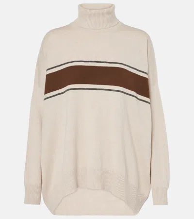 BRUNELLO CUCINELLI WOOL, CASHMERE, AND SILK SWEATER