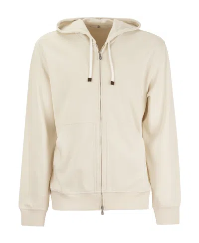 BRUNELLO CUCINELLI BRUNELLO CUCINELLI ZIPPED HOODED SWEATSHIRT