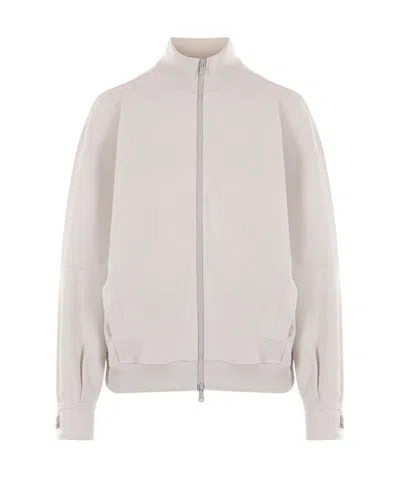 BRUNELLO CUCINELLI BRUNELLO CUCINELLI LONG SLEEVED ZIP-UP SWEATSHIRT