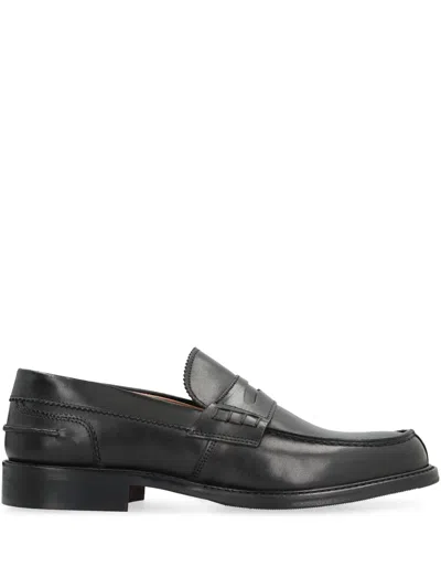 BRUNO MAGLI LEATHER PENNY LOAFERS