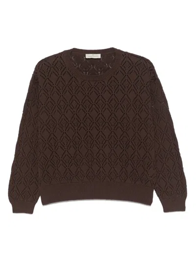 BRUNO MANETTI POINTELLE-KNIT SWEATER