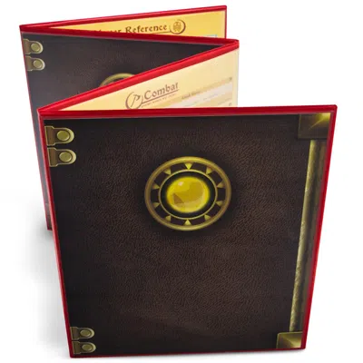 BRYBELLY HOLDINGS THE MASTERS TOME CUSTOMIZABLE DM SCREEN, RED