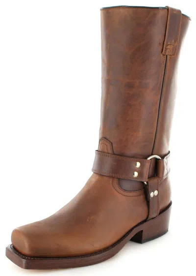 BUFFALO BUFFALO BOOTS STIEFEL 1801 BROWN / BIKERSTIEFEL / DAMEN UND HERREN BIKER BOOTS