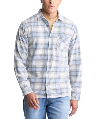 BUFFALO DAVID BITTON MEN'S SATRO CLASSIC-FIT PLAID BUTTON-DOWN CORDUROY SHIRT