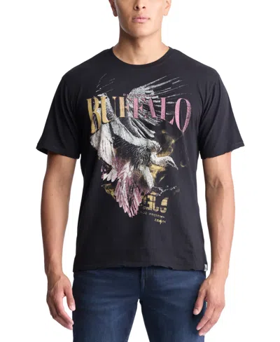 BUFFALO DAVID BITTON MEN'S TAKUMA RELAXED DISTRESSED GRAPHIC T-SHIRT