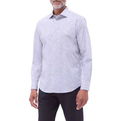 BUGATCHI BUGATCHI AXEL FLORAL SHAPED FIT STRETCH COTTON BUTTON-UP SHIRT