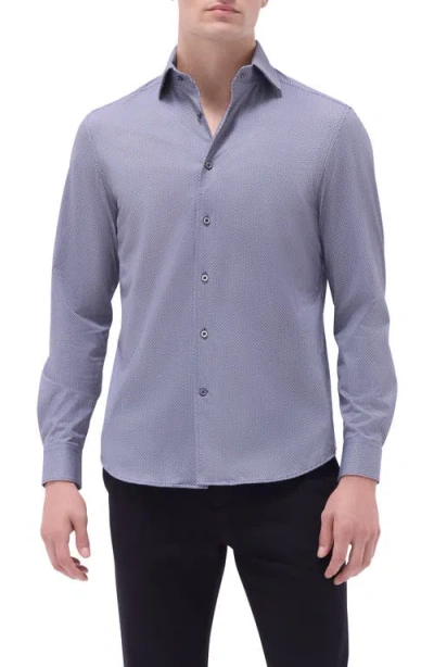 BUGATCHI BUGATCHI DEVON OOOHCOTTON® GEO PRINT BUTTON-UP SHIRT