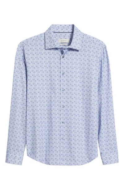 BUGATCHI BUGATCHI JAMES OOOHCOTTON® GEOMETRIC PRINT BUTTON-UP SHIRT