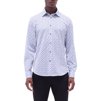 BUGATCHI BUGATCHI JULES OOOHCOTTON® PAISLEY BUTTON-UP SHIRT