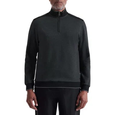 BUGATCHI BUGATCHI MÉLANGE QUARTER ZIP TOP