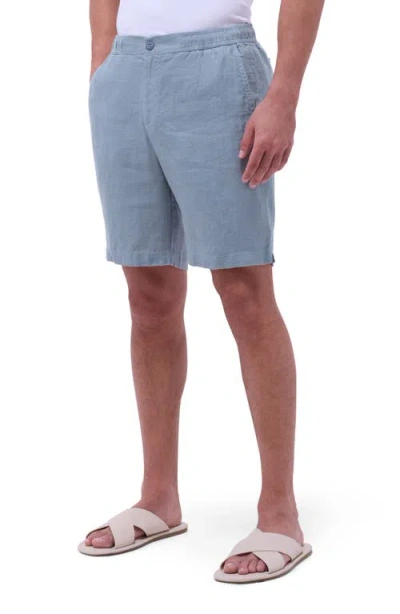BUGATCHI BUGATCHI TRENT DRAWSTRING LINEN SHORTS