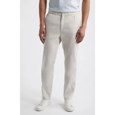 BUGATCHI BUGATCHI TRISTAN STRETCH LINEN & COTTON DRAWSTRING PANTS
