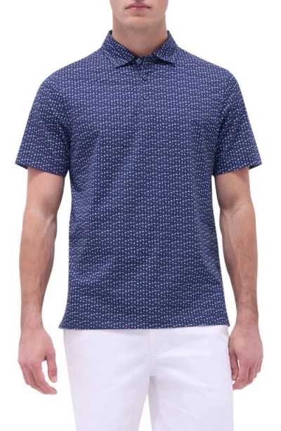 BUGATCHI BUGATCHI VICTOR OOOHCOTTON® GOLF PRINT POLO