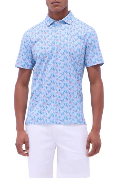 BUGATCHI BUGATCHI VICTOR OOOHCOTTON® LEAF PRINT POLO