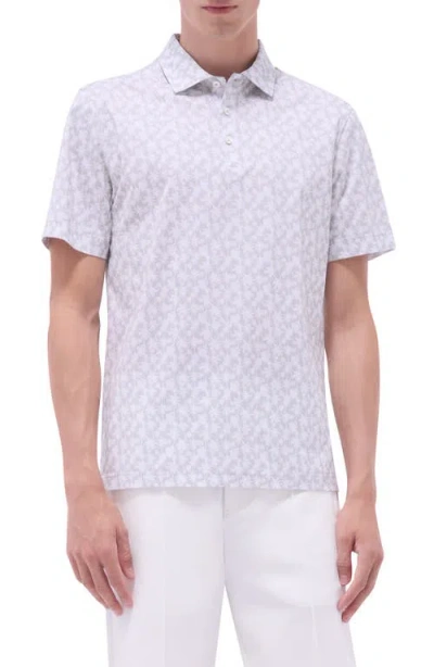 BUGATCHI BUGATCHI VICTOR OOOHCOTTON® PALM TREE PRINT POLO