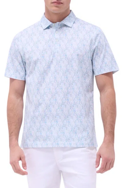 BUGATCHI BUGATCHI VICTOR OOOHCOTTON® PINEAPPLE PRINT POLO