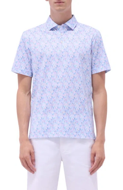 BUGATCHI BUGATCHI VICTOR OOOHCOTTON® PINEAPPLE PRINT POLO