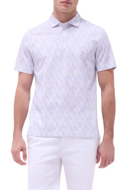 BUGATCHI BUGATCHI VICTOR OOOHCOTTON® PINEAPPLE PRINT POLO