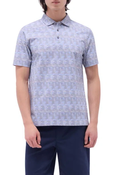 BUGATCHI BUGATCHI VINCENT OOOHCOTTON® GEO PRINT POLO