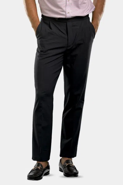 BUKI PLEATED WOOL TROUSER PANTS IN NAVY